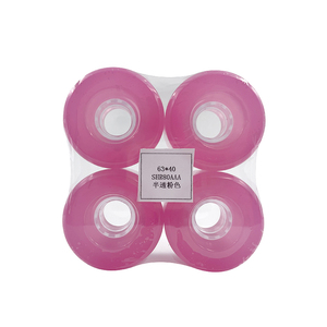 Rueda de <span class=keywords><strong>Longboard</strong></span> personalizada de 63x40mm en alta calidad 80% rebote 80AA dureza 63mm para <span class=keywords><strong>ruedas</strong></span> de monopatín Old School <span class=keywords><strong>Freeride</strong></span> Cruiser - Product Image 1