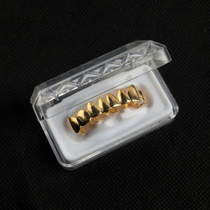 Blues Vente en Gros Mode Grillz Dents en Cuivre <span class=keywords><strong>Pas</strong></span> <span class=keywords><strong>Cher</strong></span> Personnalisé Huit Dents Haut et Bas Hip Hop - Product Image 4