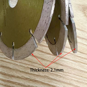 Lame de découpe diamantée 125 mm (<span class=keywords><strong>5</strong></span> pouces) pour béton, granit et pierre - Dents tranchantes pour coupe à <span class=keywords><strong>sec</strong></span> pour découpeuse manuelle - Product Image 2