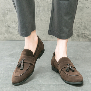 Zapatos Casuales de Gamuza Sintética con <span class=keywords><strong>Borlas</strong></span>, Diseño Formal, Zapatos <span class=keywords><strong>Mocasines</strong></span> Planos Duraderos y de Gran Venta para <span class=keywords><strong>Hombre</strong></span> - Product Image 4