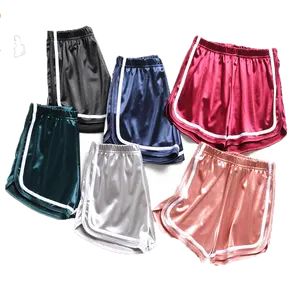  Casual Sexy Smooth Women elasticated Sports Shorts Women loose-fitting high-waisted 6 colors yoga Shorts