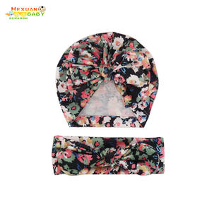 Diademas elásticas con estampado de Cruz para niños, turbante con lazo, sombrero para recién nacidos, diadema, 2 uds., juegos de accesorios para el cabello para bebé - Product Image 1