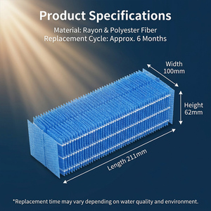Filtro de Vaporización para <span class=keywords><strong>Humidificador</strong></span> al por Mayor, Compatible con HV-FP5 - Material Antibacteriano - Repuesto de Recarga a Precio de Fábrica - Product Image 3