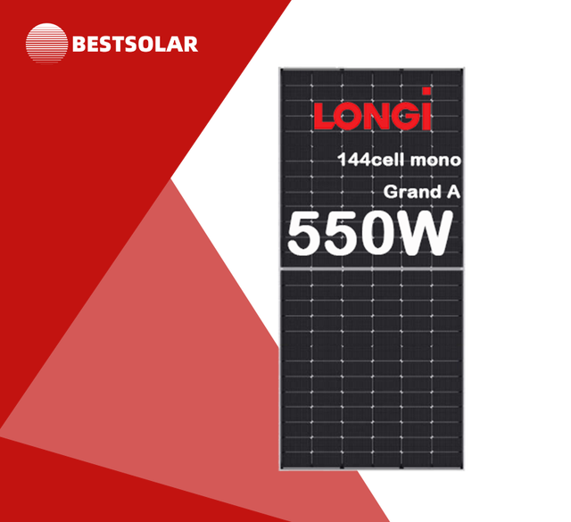 Longi Solar Panel 540W 550W Mono PV Panels Bifacial Panel Solar 580W 600W 700W N Type Glass Glass Longi Himo 5 6 7 9 Modules