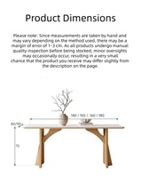 Table à manger en bois massif et dalle de pierre, rectangulaire, pour petites maisons, style japonais moderne minimaliste, couleur bois naturel