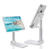 Support de téléphone portable flexible et pliable, support de bureau universel réglable pour téléphone, tablette et PC