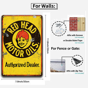 Juego <span class=keywords><strong>de</strong></span> Letreros Metálicos <span class=keywords><strong>de</strong></span> Aceite <span class=keywords><strong>de</strong></span> Motor, Decoración Retro <span class=keywords><strong>de</strong></span> Pared con Diseño <span class=keywords><strong>de</strong></span> Cabeza <span class=keywords><strong>de</strong></span> Lobo, para Garaje o Cuarto <span class=keywords><strong>de</strong></span> Hombre - Product Image 3