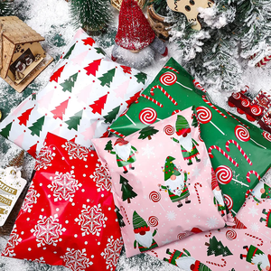 مغلف بريد بولي كريسماس لطيف مطبوع حسب الطلب ، هولي سانتا إيلك ، مغلف شحن ، لتعبئة ديكورات العطلات - Product Image 6