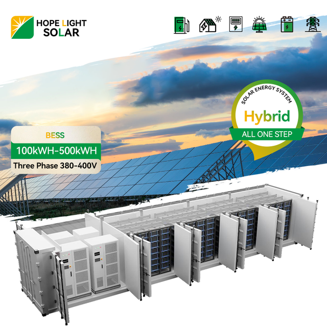 BESS Commercial Solar Battery Storage Energy System 100kw 500kw 1MWH