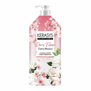 Kerasys Dearflora Rinse au parfum floral de fleurs de cerisier coréen 1,5L – Lissant, hydratant, parfum longue durée, brillance douce, romantique - Product Image 2