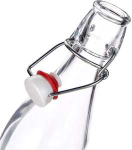 Snap Water Liter Flasche Lebensmittel qualität versiegelte Enzym flasche Edelstahl Snap Juice Drink Glasflasche - Product Image 6