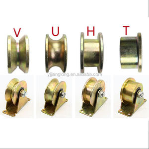 V U T H Roues de guidage en acier à rainure en acier inoxydable Roues pivotantes pour portes coulissantes et chariots mécaniques - Product Image 6