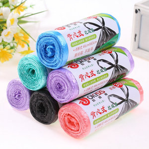 Okiss Vest Style Garbage Bags Xl Thickened Disposable Household Trash Bags Colorful Roll Pack - Product Image 2