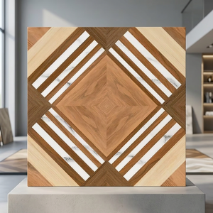 Carreaux de sol en céramique numérique mat gris bois irisé 400x400mm, design rustique pour intérieur - Product Image 6