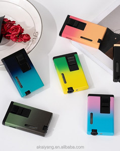 <span class=keywords><strong>Briquet</strong></span> <span class=keywords><strong>personnalisé</strong></span> coloré avec logo, flamme rouge, rechargeable, accessoires pour fumeurs, idéal pour un cadeau - Product Image 1