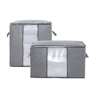 En gros usine prix non tissé PVC fenêtre oreiller <span class=keywords><strong>Couette</strong></span> <span class=keywords><strong>Sac</strong></span> de rangement avec fermeture à glissière - Product Image 1