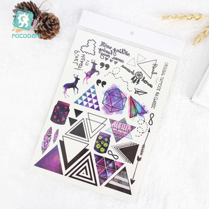 Impermeable belleza mujeres cuerpo arte tatuaje Tribal Sexy tatuaje temporal diseños <span class=keywords><strong>para</strong></span> damas negro pájaro Temp tatuaje pegatina - Product Image 3