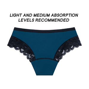 Culottes <span class=keywords><strong>de</strong></span> talla grande <span class=keywords><strong>de</strong></span> cuatro capas Menstruelles Bragas Menstruales Diseño <span class=keywords><strong>de</strong></span> encaje Bragas a prueba <span class=keywords><strong>de</strong></span> fugas - Product Image 2