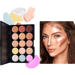 Paleta de Corretivo em Creme de 15 Cores Private Label, Cobertura Completa para Olheiras, Tatuagens e Manchas, Conjunto Profissional de Maquiagem Facial - Product Image 3