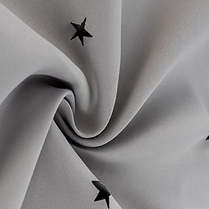 Cortinas de Globos con Acabado de Estrella Hueca de <span class=keywords><strong>Color</strong></span> Sólido, Modernas, de Poliéster, con Alto Nivel de Sombreado, Insonorización, Aislamiento Térmico y Protección Solar - Product Image 4