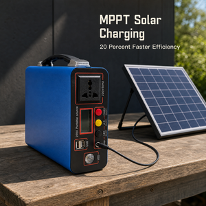 สถานีไฟฟ้าพกพา 300W 192Wh แบตเตอรี่ LiFePO4 220V คลื่นไซน์บริสุทธิ์ AC MPPT ชาร์จพลังงานแสงอาทิตย์ USB DC LED - Product Image 4
