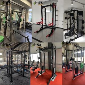 SK Wholesale Máquina Multi-Smith con Power Rack y Cable Crossover de Alta Durabilidad, Equipo Comercial para Gimnasios y Clubes de Fitness - Product Image 4