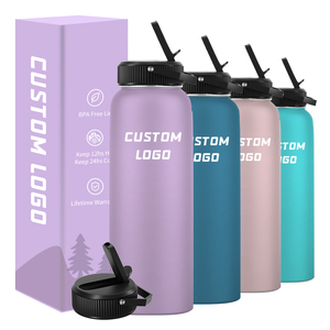 Botellas de Acero Inoxidable al Vacío con Logotipo Personalizado, 22Oz 25Oz 32Oz 40Oz, Botella de Agua Portátil para Ciclismo con Tapa - Product Image 3