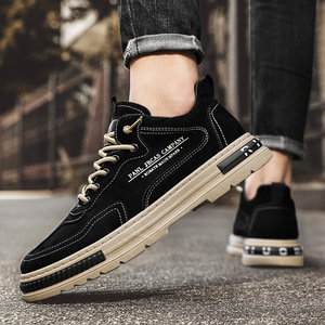 Zapatos de Trabajo Casuales Transpirables para Hombre, Zapatos Casuales para Correr Lento, Zapatos de Trabajo Antideslizantes Multifuncionales de Moda para Hombre - Product Image 1