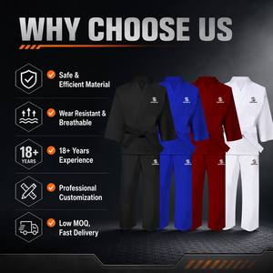 Vêtements d'arts martiaux personnalisés en gros à prix réduit, <span class=keywords><strong>Kimono</strong></span> de karaté, Combinaison de karaté, Uniforme de karaté en promotion - Product Image 4