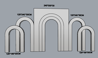 Arche décorative durable et écologique pour mur de fleurs, ensemble d'arches pour la décoration et les fournitures de mariage