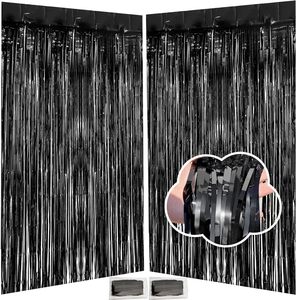 Cortinas de Flecos Metálicos Verdes para Decoración de Fiestas Temáticas de <span class=keywords><strong>Jungla</strong></span>, Telón de Fondo para Cabina de Fotos, Decoraciones de Cumpleaños - Product Image 6