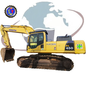 YAGUAN Japon Original Komatsu 45 Tonnes Excavatrice sur chenilles d'occasion Moteur Pompe hydraulique et moteur PC450-8 Modèle 2021 - Product Image 1
