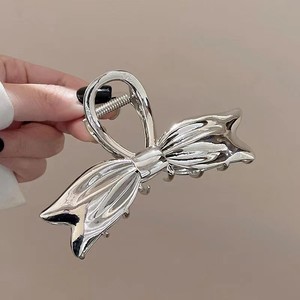 Pinzas para el Cabello con Lazo, Aleación de Zinc, 9.5 cm, Alta Calidad, Accesorios para el Cabello de Moda Diaria para Mujer - Product Image 2