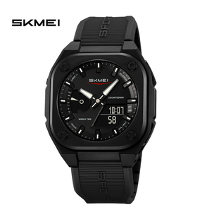 Reloj Deportivo DFG01 Verde Económico, de Silicona y Plástico, Resistente al Agua, con Pantalla Electrónica, Manecillas de Cuarzo, para Hombre, para Buceo - Product Image 3