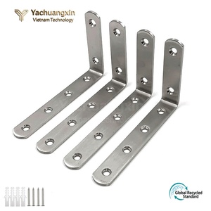 Yachuangxin Stainless Steel Flat <b>Corner</b> <b>Bracket</b> Connector <b>for</b> Home Installation - Product Image 4