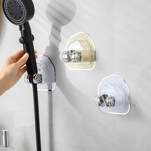 Whirlwind Suction Cup Shower Head Holder Adjustable No Drilling Required Wall Mount For Bathroom - Product Image 1