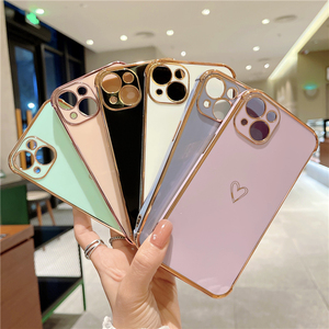 Cassa del telefono del cuore di amore per <span class=keywords><strong>iPhone</strong></span> 11 12 <span class=keywords><strong>13</strong></span> 14 cuore custodia morbida antiurto per <span class=keywords><strong>iPhone</strong></span> 15 16 17 Case verde <span class=keywords><strong>con</strong></span> cuore - Product Image 3