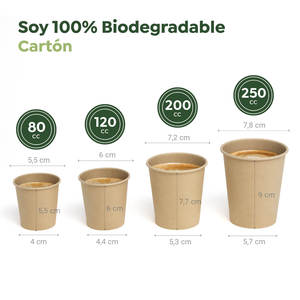 Gobelets en carton jetables 1000 unités (10 paquets de 100 unités) - Boissons chaudes et froides - Gobelets à café à emporter - Product Image 4