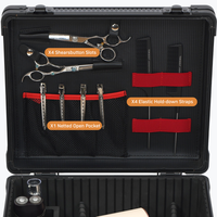 Valise professionnelle pour barbier, étui pour tondeuse à cheveux, valise en aluminium pour coiffeurs et maquilleurs