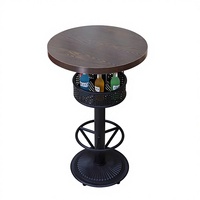 Tables de bar de style antique, rectangulaires, pour restaurants musicaux, panneaux en PVC ignifuges, 3-4 personnes, sur mesure