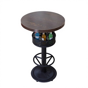 Tables de bar de style antique, rectangulaires, pour restaurants musicaux, panneaux en PVC ignifuges, 3-4 personnes, sur mesure - Product Image 6