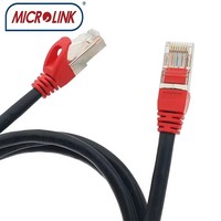Jaringan Luar Ruangan Kecepatan Tinggi 40G 2000Mhz  berpelindung ganda 22AWG  SSTP  CAT 8 eksterior  flylead  SFTP CAT8  Molex  kabel patch