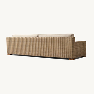 Modern <strong>Outdoor</strong> <strong>Rattan</strong> <strong>Sofa</strong> with Waterproof Upholstery for Patio Garden Farmhouse &amp; Park Use - Product Image 3