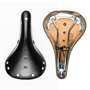 Sillín de Bicicleta Vintage de Cuero Genuino, Asiento Cómodo para Bicicletas Urbanas y Plegables - Product Image 2