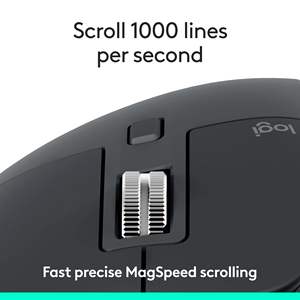 <span class=keywords><strong>Souris</strong></span> Sans Fil Bluetooth <span class=keywords><strong>Logitech</strong></span> <span class=keywords><strong>MX</strong></span> <span class=keywords><strong>Master</strong></span> <span class=keywords><strong>3S</strong></span>, Récepteur USB Nécessaire - Défilement Ultra-rapide, Version Ergonomique Professionnelle - Product Image 3