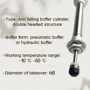 Silinder penyangga kepala ganda lengan mekanis baja tahan karat + sendi (Tracheal M8) DHR2K-20N70 NBLandsky - Product Image 6