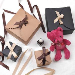 Cajas de Regalo de papel de cartón de fácil montaje para dama de honor, recuerdo de boda, caja de regalo - Product Image 5