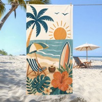 Wholesale Luxury 100% Cotton Terry Eco-Friendly Beach Towel Custom Reactive Print Logo Large Oversized Absorbent Soft Resort
