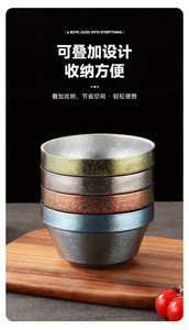 Tazón de titanio puro • Aislamiento de doble capa • Anti-quemaduras • Ligero y duradero - Product Image 5