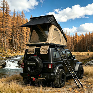 Carpa de techo para coche con refuerzo diagonal, apertura automática rápida, 2000-3000 mm, tela Oxford impermeable, una habitación, tres estaciones - Product Image 1